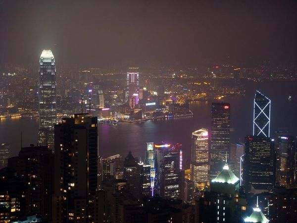 La sinfonía de luces de Hong Kong